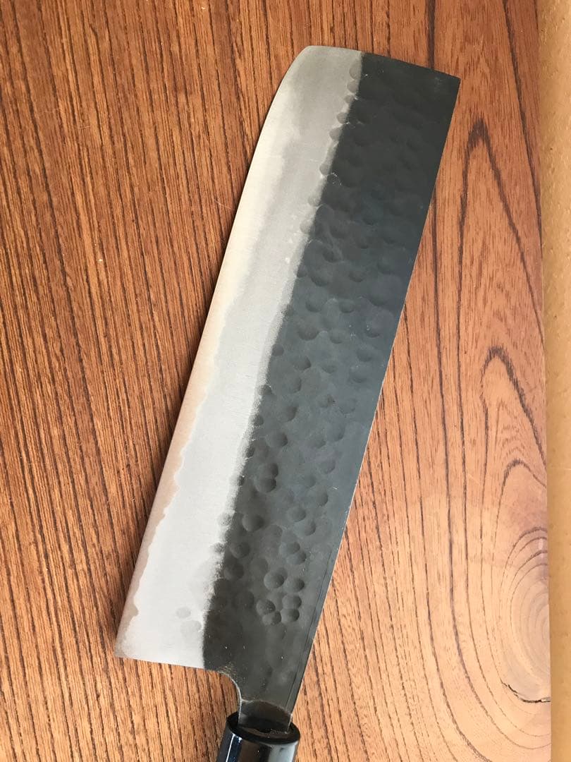 菜切り包丁　藤下新次氏作　白ニ鋼　180mm 新品未使用