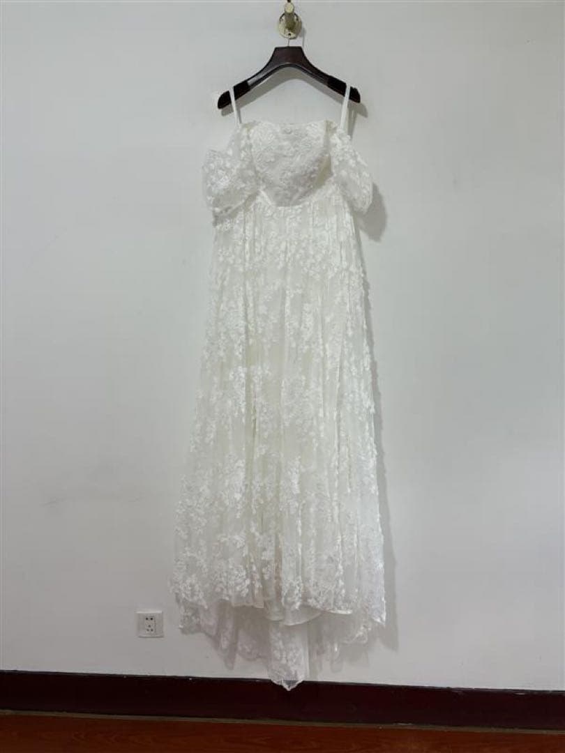 ドレスプロダクション【W295】2way 総レースパフスリーブドレス