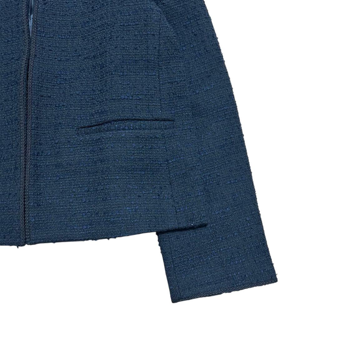 極美品✨デミルクスビームス ツイード ノーカラー ジャケット 40 L