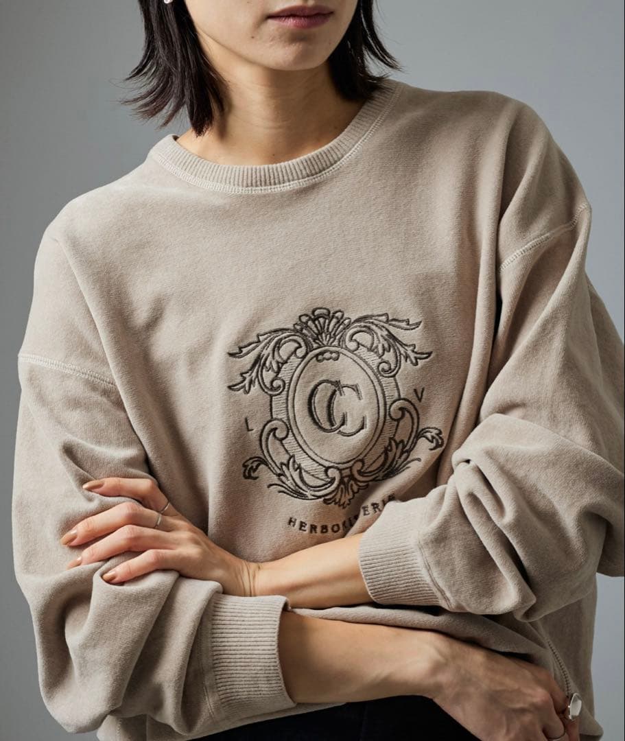 エンブロイダリースウェット-CreamyCotton /クリーミーコットン-