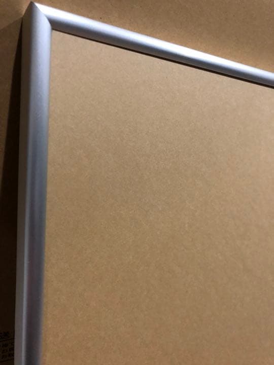 額縁　ポスター　アルミ　シルバー　アクリル板付き