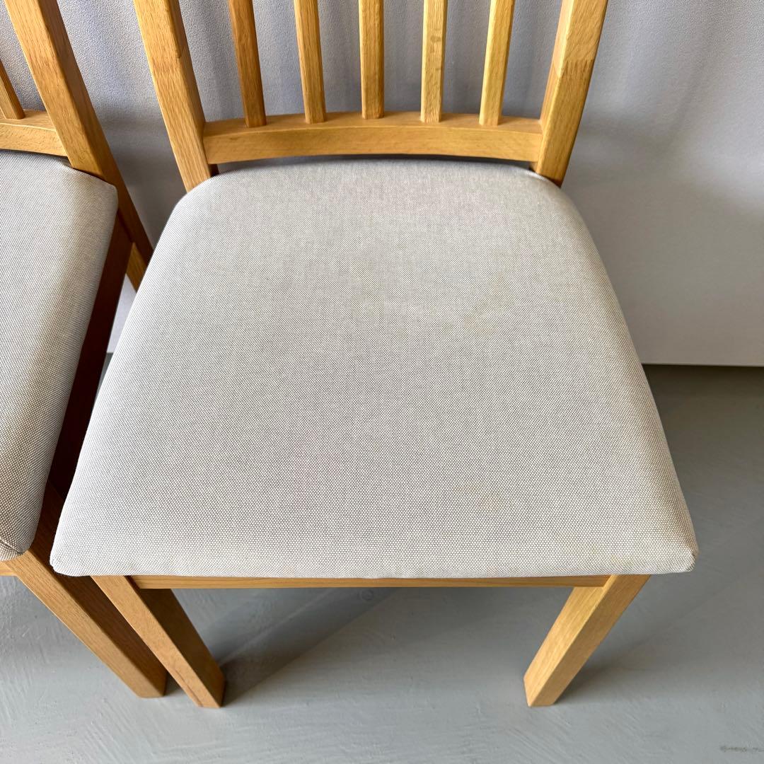 【送料込み】IKEA エーケダーレン　ダイニングチェア 木製 グレー　2脚