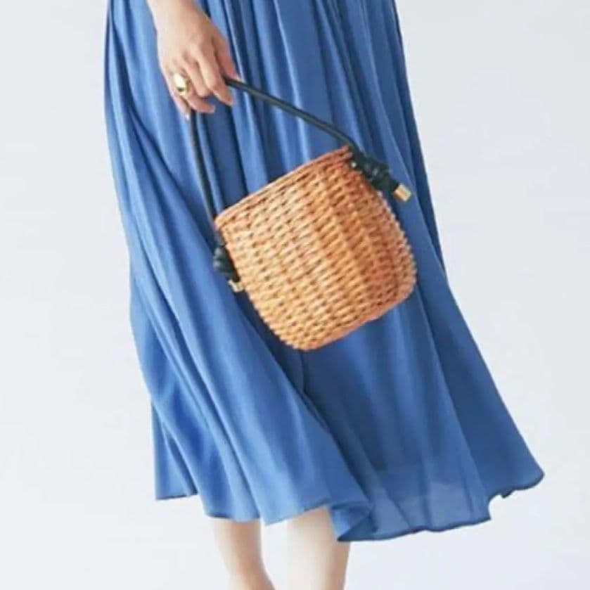 ✨新品未使用タグ付✨ヴィオラドーロ　 かごバッグ　スプリットラタン