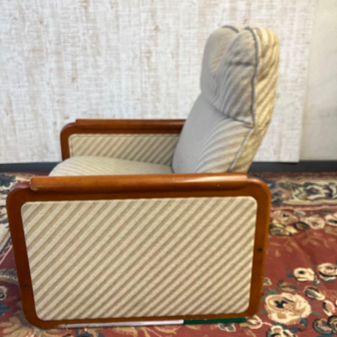 昭和レトロ カリモク リクライニングチェア 一人掛けソファー ロビーチェア