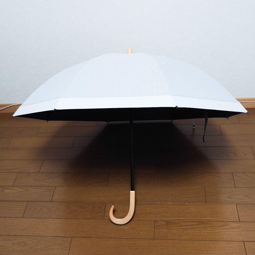 サンバリア100　半永久的完全遮光日傘　2段折/コンビmoku/グレー