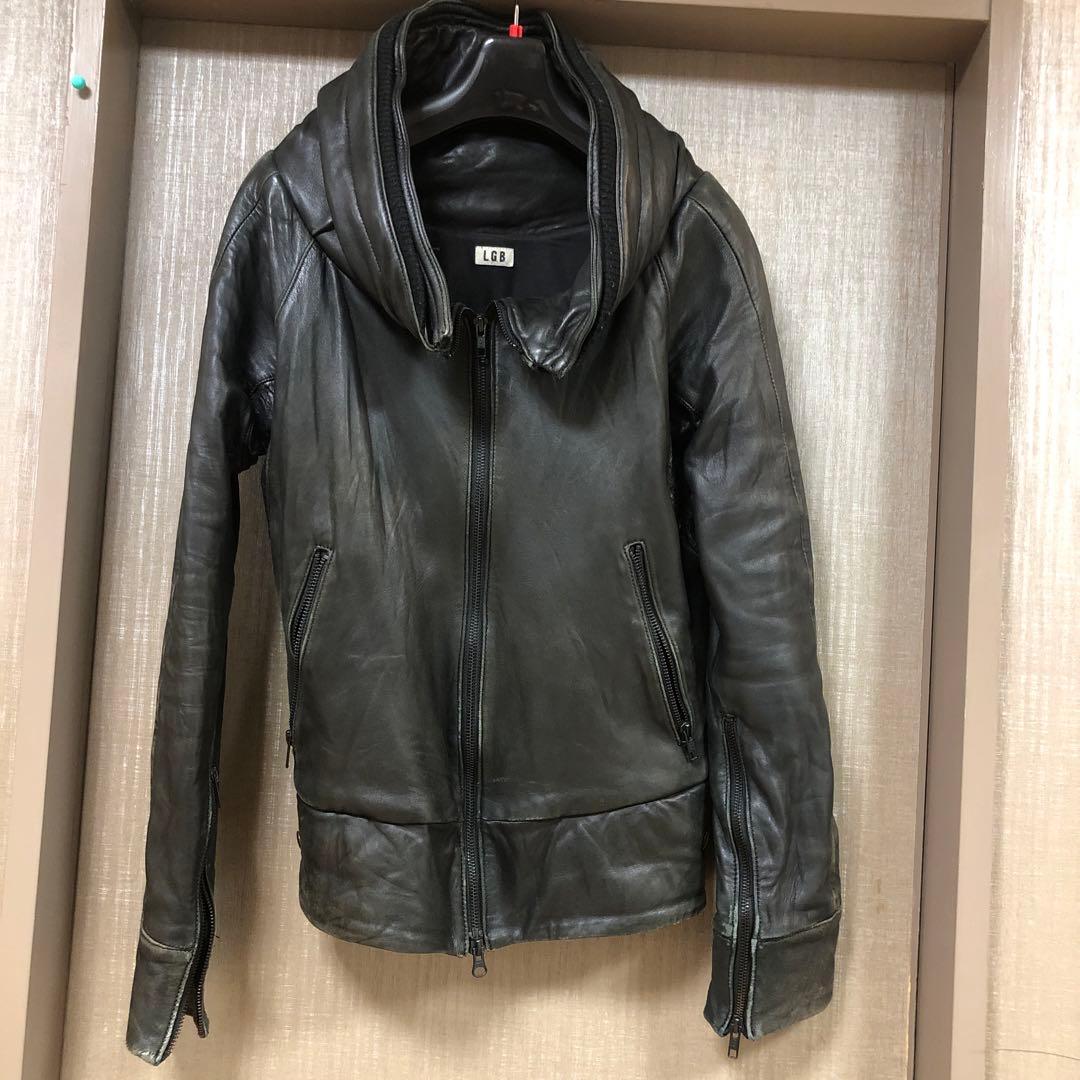 LGB レザー　ライダースジャケット