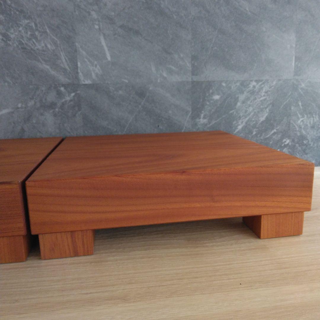 スピーカースタンド一対　欅無垢材