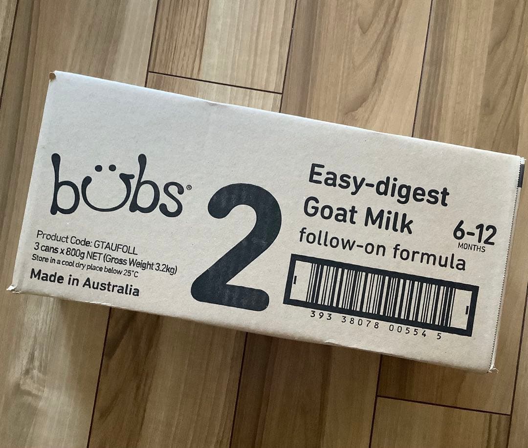 【宅急便】bubsバブズ・やぎ山羊粉ミルク ステップ2(6ヶ月〜12ヶ月頃)2缶