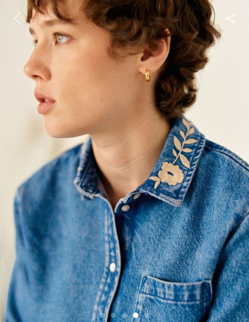 Sezane Tomboy shirt denim セザンヌのデニムシャツ 36