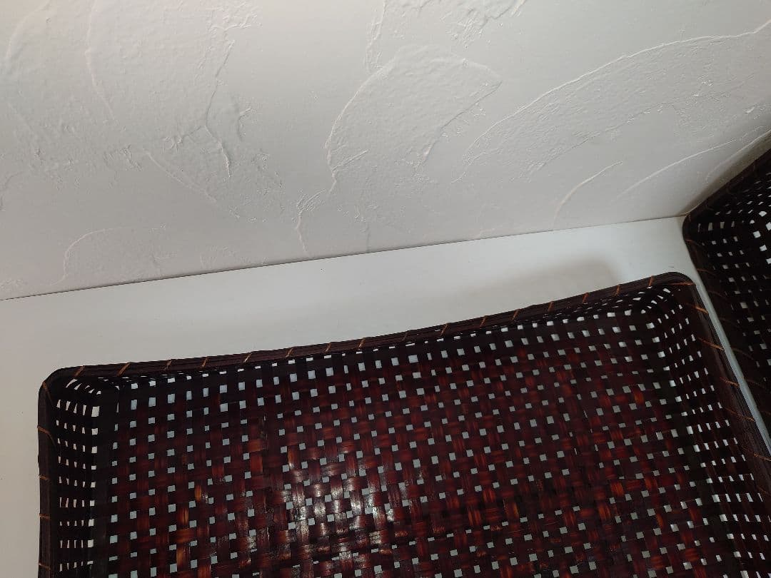 【2箱セット】昭和レトロ 竹カゴ 竹文箱 竹籠 竹箱 竹かご