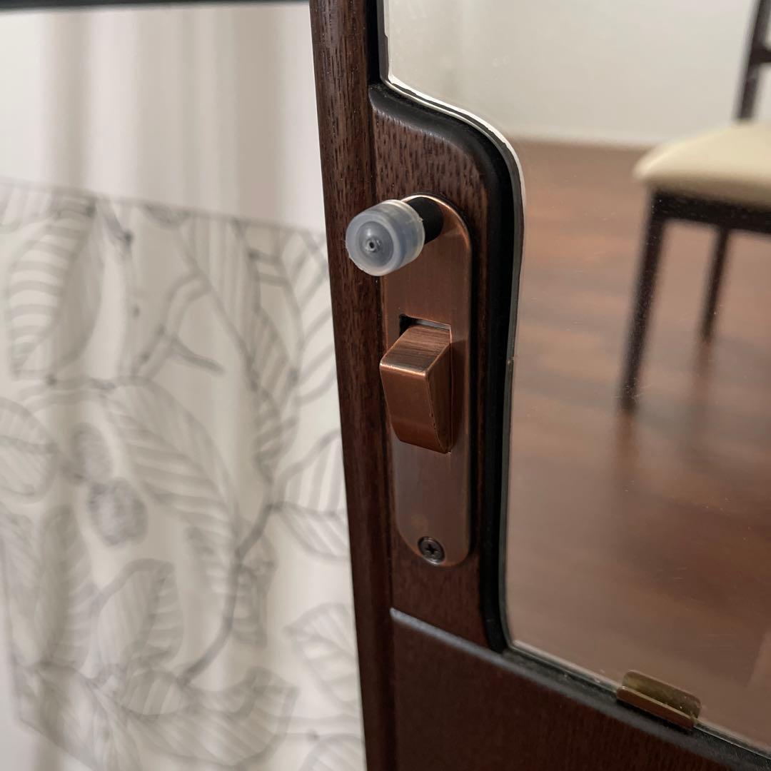 ◎引き取り限定◎美品ダークブラウン ウォールナット　鏡　ドレッサー　値引き可能