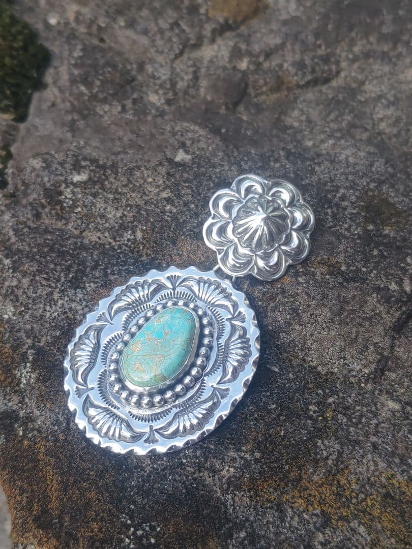 在庫処分! 最終値下げ! リポウズ スタンプワーク ハチタターコイズ ペンダント