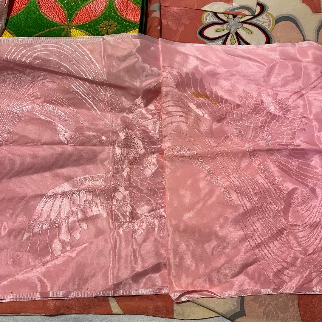 七五三　大きめ7歳　ハーフ成人式　ピンク　正絹