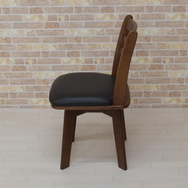 TR DC WH 6脚　回転式ダイニングチェア　ブラウン＊ブラック