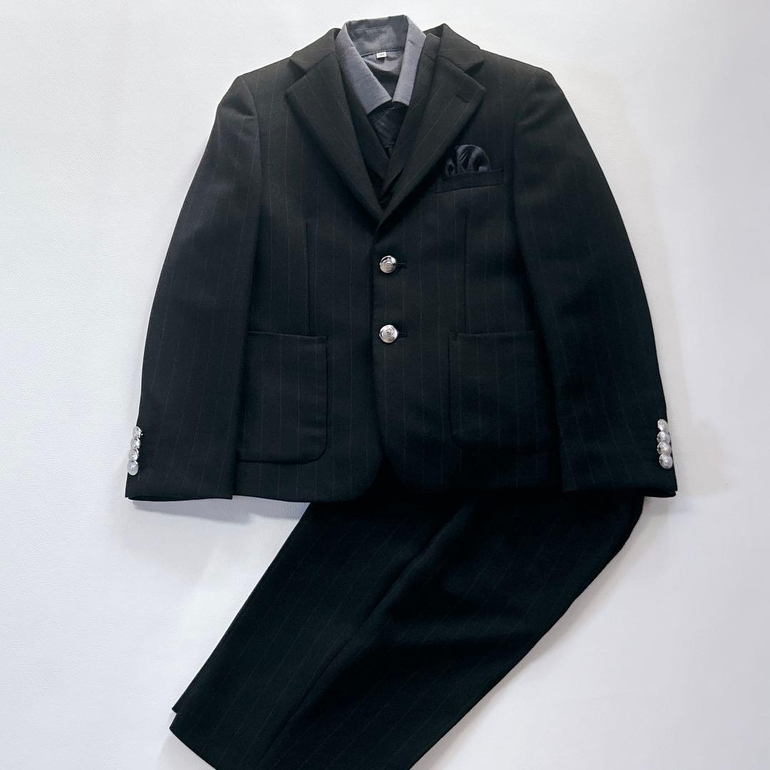 【極美品】５点＊完品 キッズフォーマル 男の子130ワンダーファクトリー スーツ