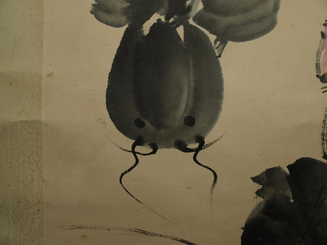 中国明時代の掛軸　作 激安骨董品　肉筆保証　博物館保管品 BD197A10-3