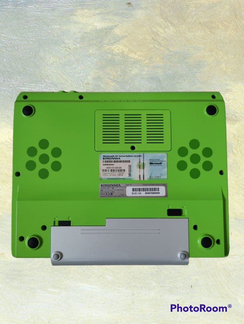 ガチャピン&ムックのモバイルノートパソコン