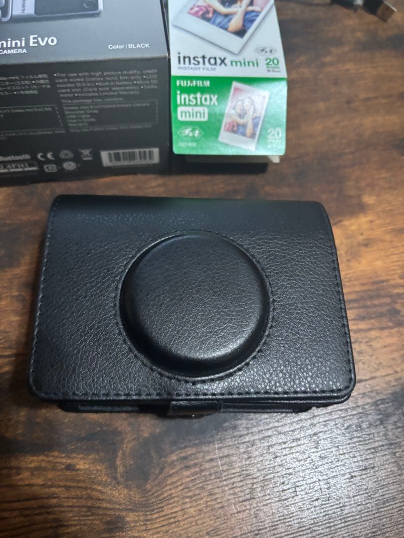 Fujifilm instax mini Evo ブラック 本体 ケース