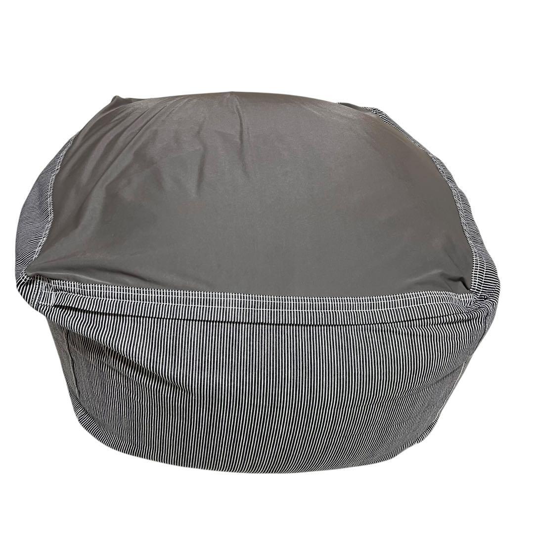 体にフィットするソファ　大 クッション （綿デニム・ヒッコリー） 無印良品