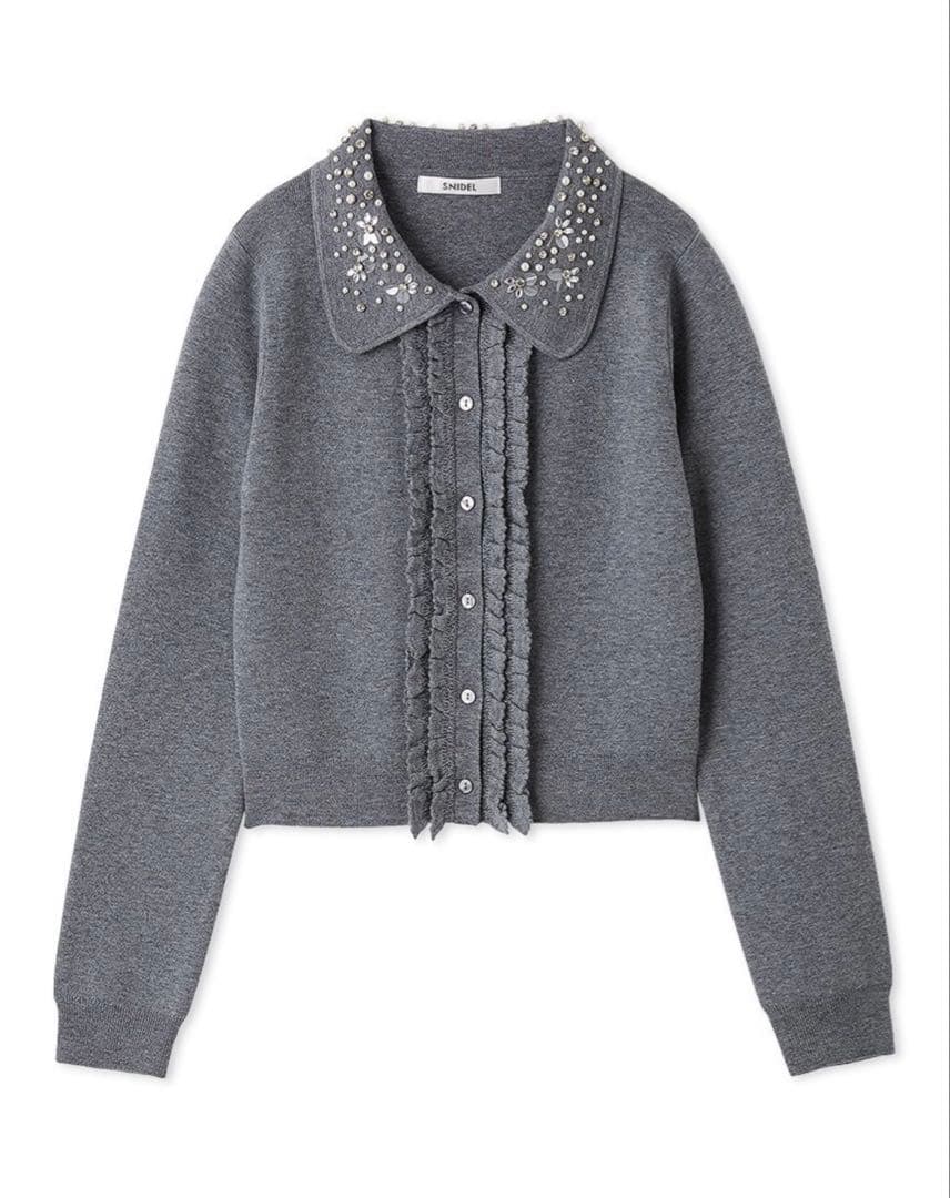 【WEB限定】ビジューカラーニットカーディガン