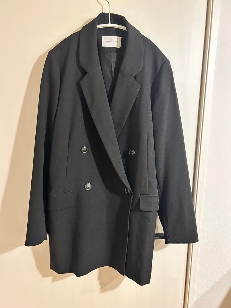 美品　カプリシューレマージュ　Ｗテーラージャケット　ブラック