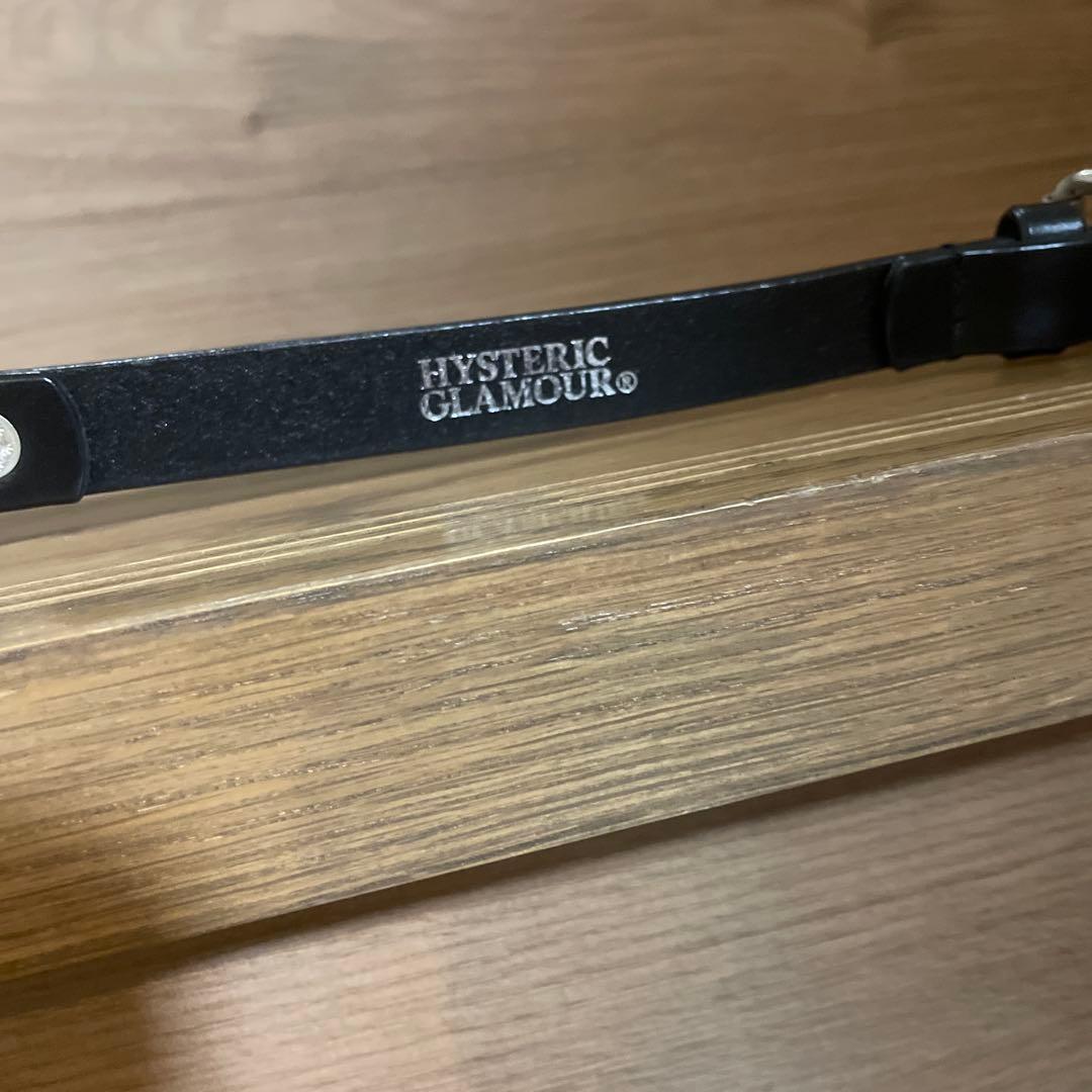 HYSTERIC GLAMOUR ロゴ入りレザーベルト