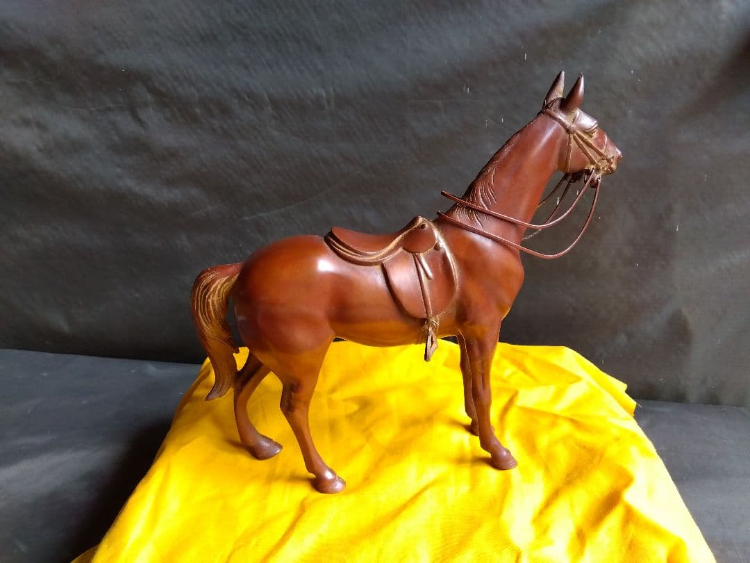 鋳銅　馬　置物