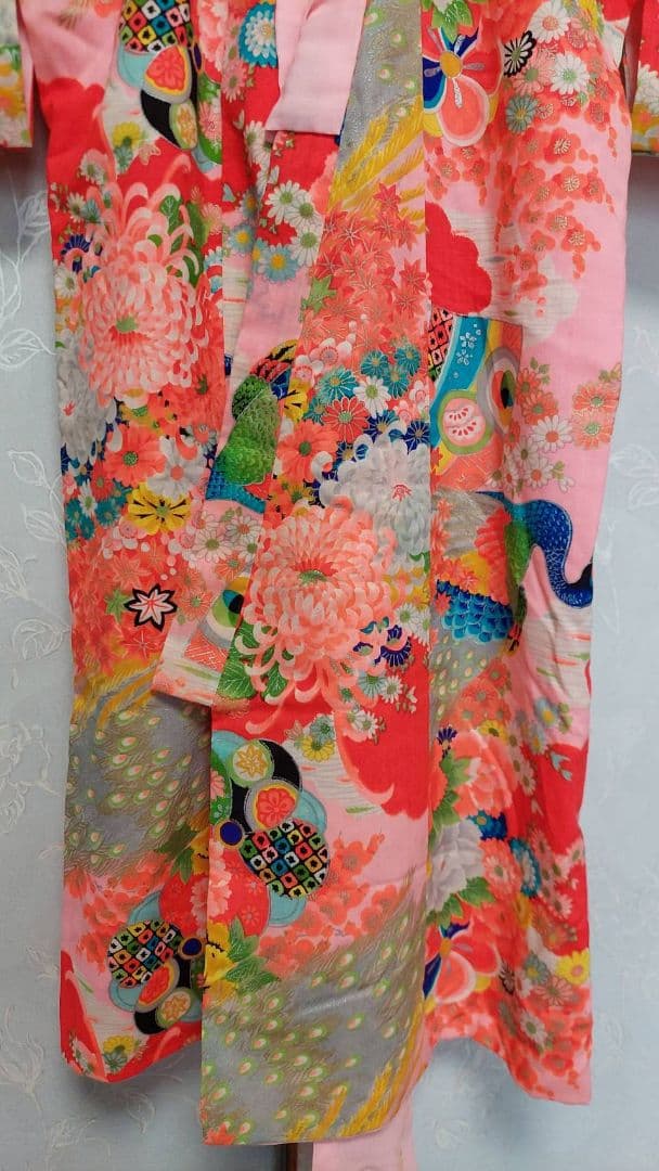 NA231アンティーク子供着物着丈77センチ裄丈39センチ