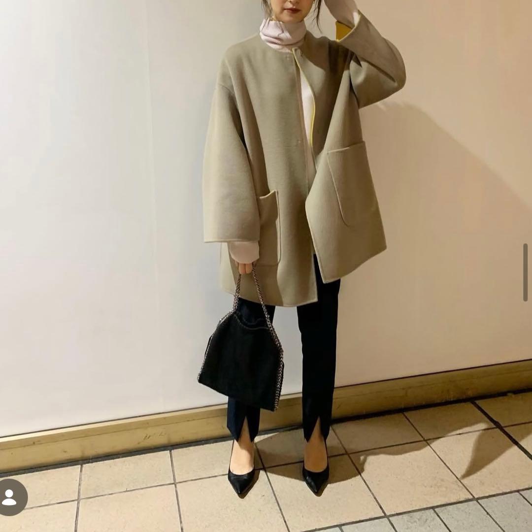 UNITED ARROWS バイカラーリバーミドルコート