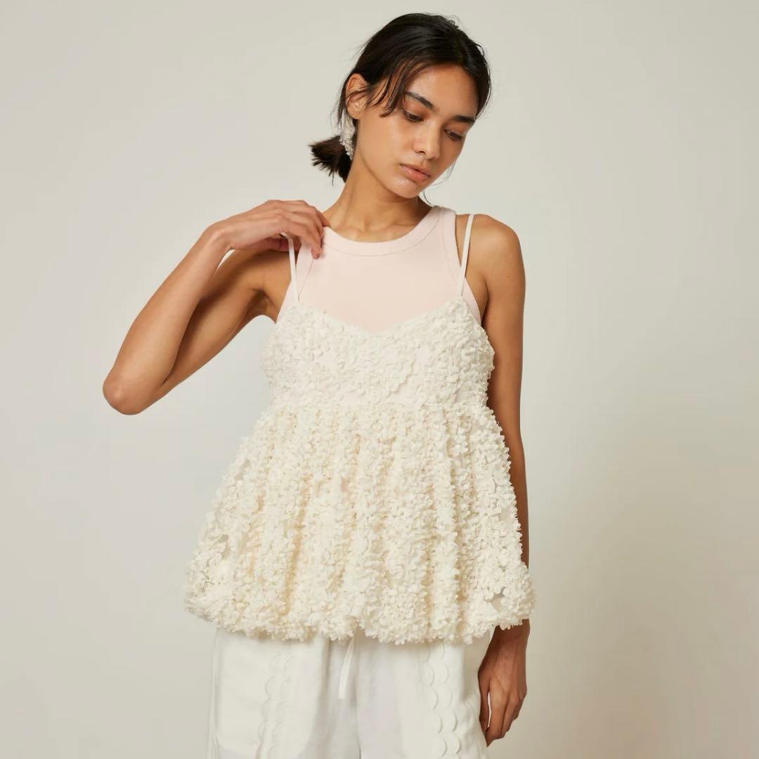searoomlynn Petal Tulleペプラムキャミソール