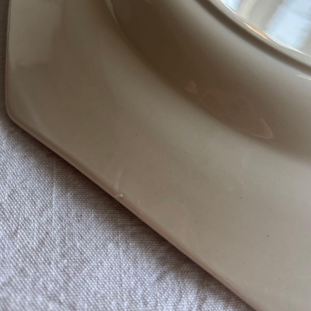 フランスアンティーク サルグミンヌ オクトゴナルプレート 2枚セット