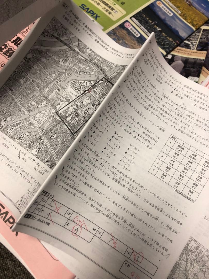 サピックス6年社会 デイリー春/夏/土特/日特/GS/夏集中　2024年受験