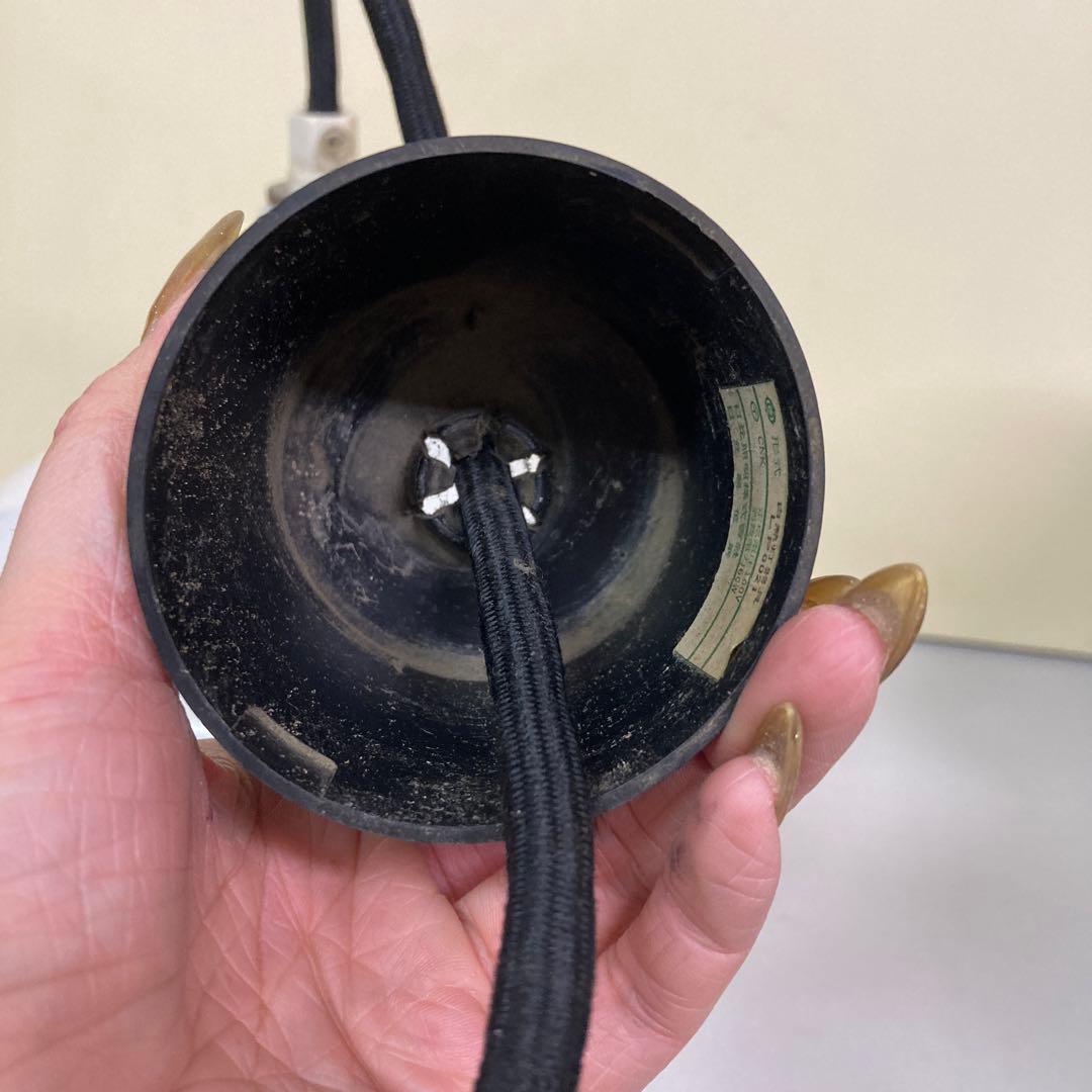 D-2 【希少・昭和レトロ】日立 ミルクガラス ペンダントライト 吊り下げ照明