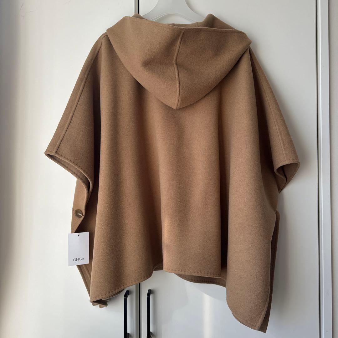 OHGA ポンチョコート　キャメル