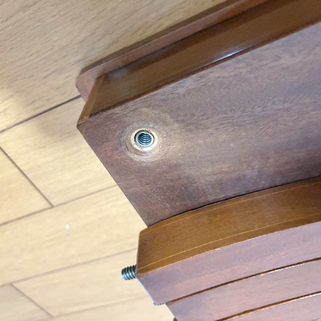 イタリア製 オルゴール付 象嵌細工サイドテーブル 帰れソレントへ アンティーク