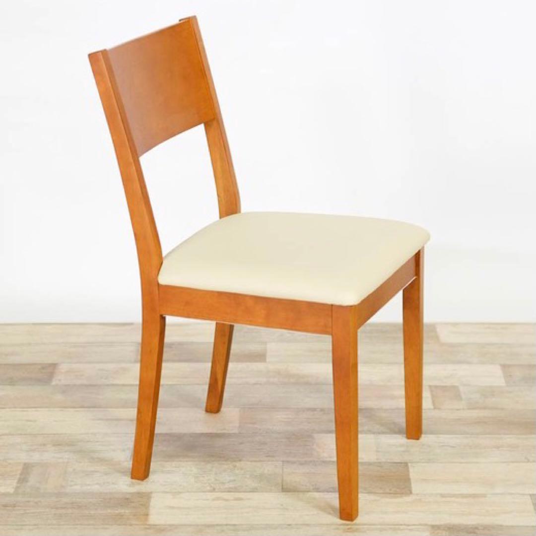 B 新品 ダイニングチェア ２脚セット ブラウン 椅子 イス リビング チェア