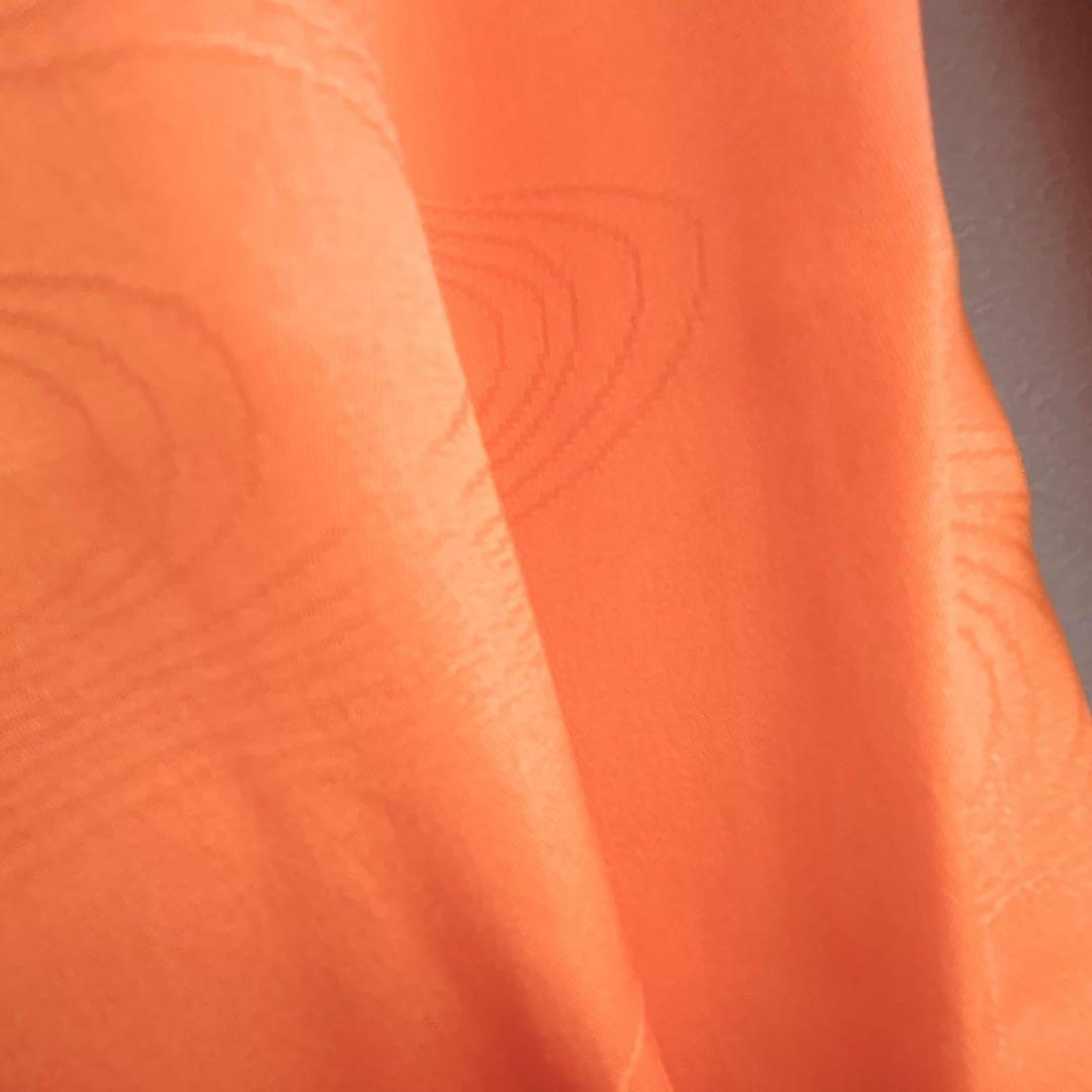 フルセット 七五三 7歳女の子 きもの　オレンジ色　牡丹　小物セット