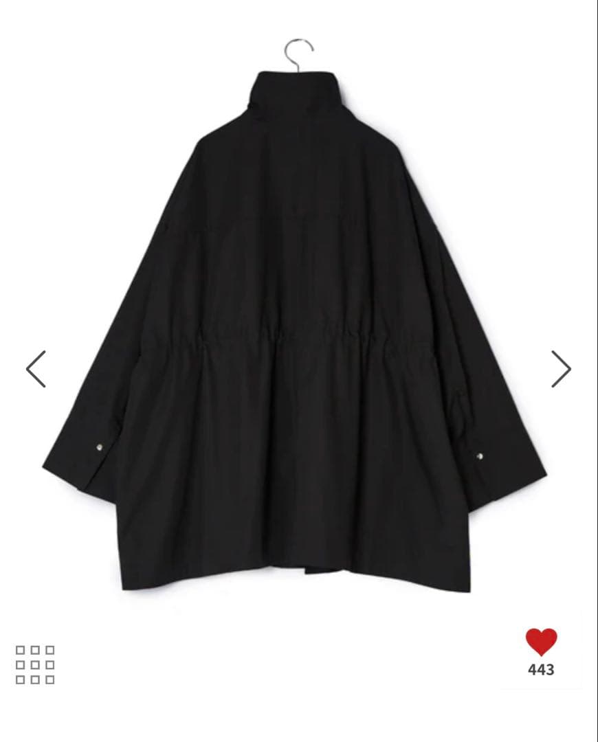 ADAM ET ROPE' FEMME スタンドカラーハーフモッズコート