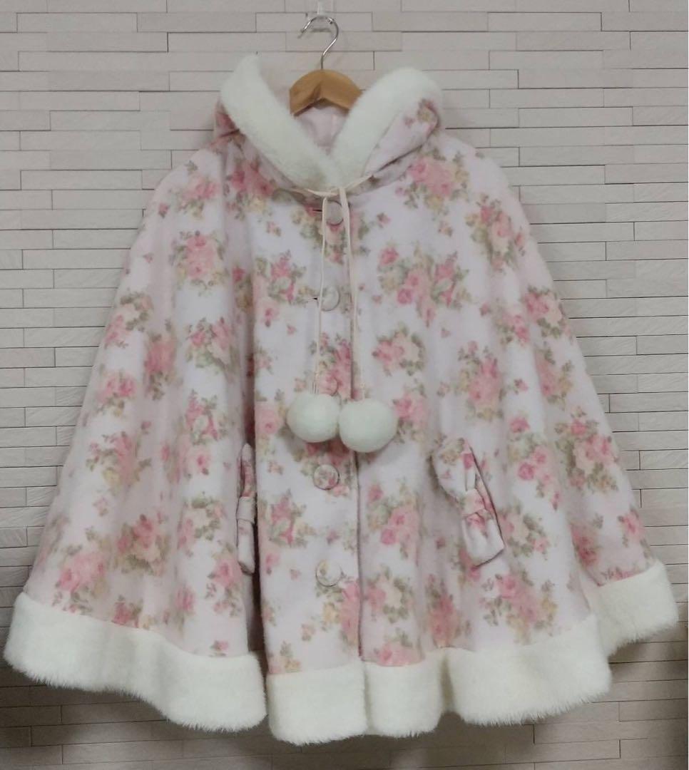 値下げ）希少品♥LIZLISA 花柄 ポンチョ♥レア品