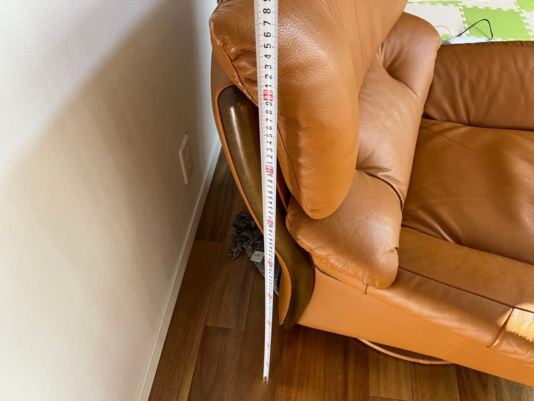 karimoku カリモク 回転 本革レザー 1人掛けソファ ラウンジソファ