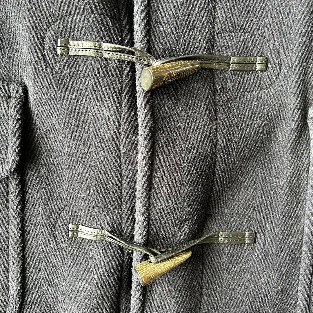 NEW YORKER VallombrosaヘリンボーンダッフルコートM 紺