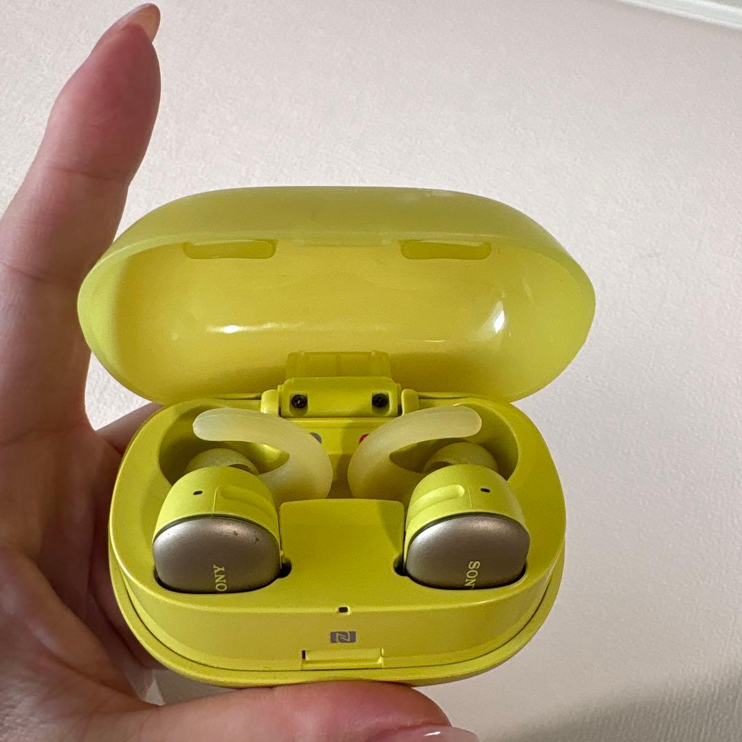 【イヤホン】SONY WF-SP800N イエロー