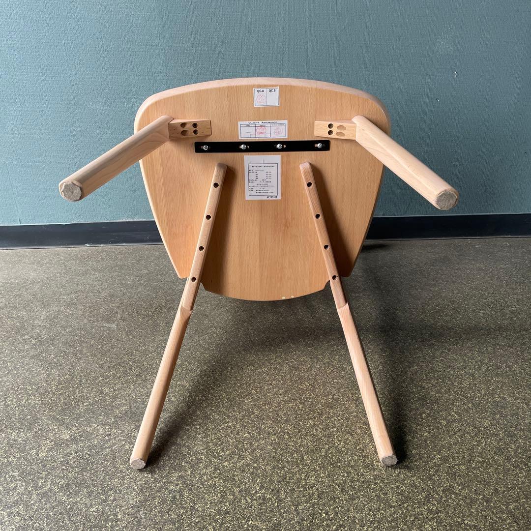 【美品】HIDA KAGU ダイニングチェア　飛騨家具④