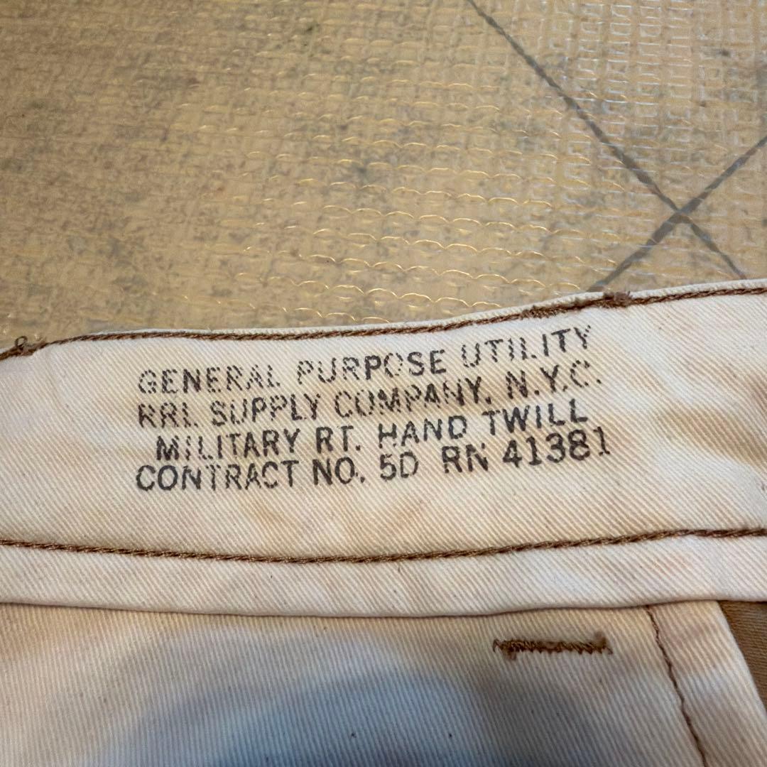 DOUBLE RL ダブルアールエルRRLオフィサーズ トラウザーズ チノパン