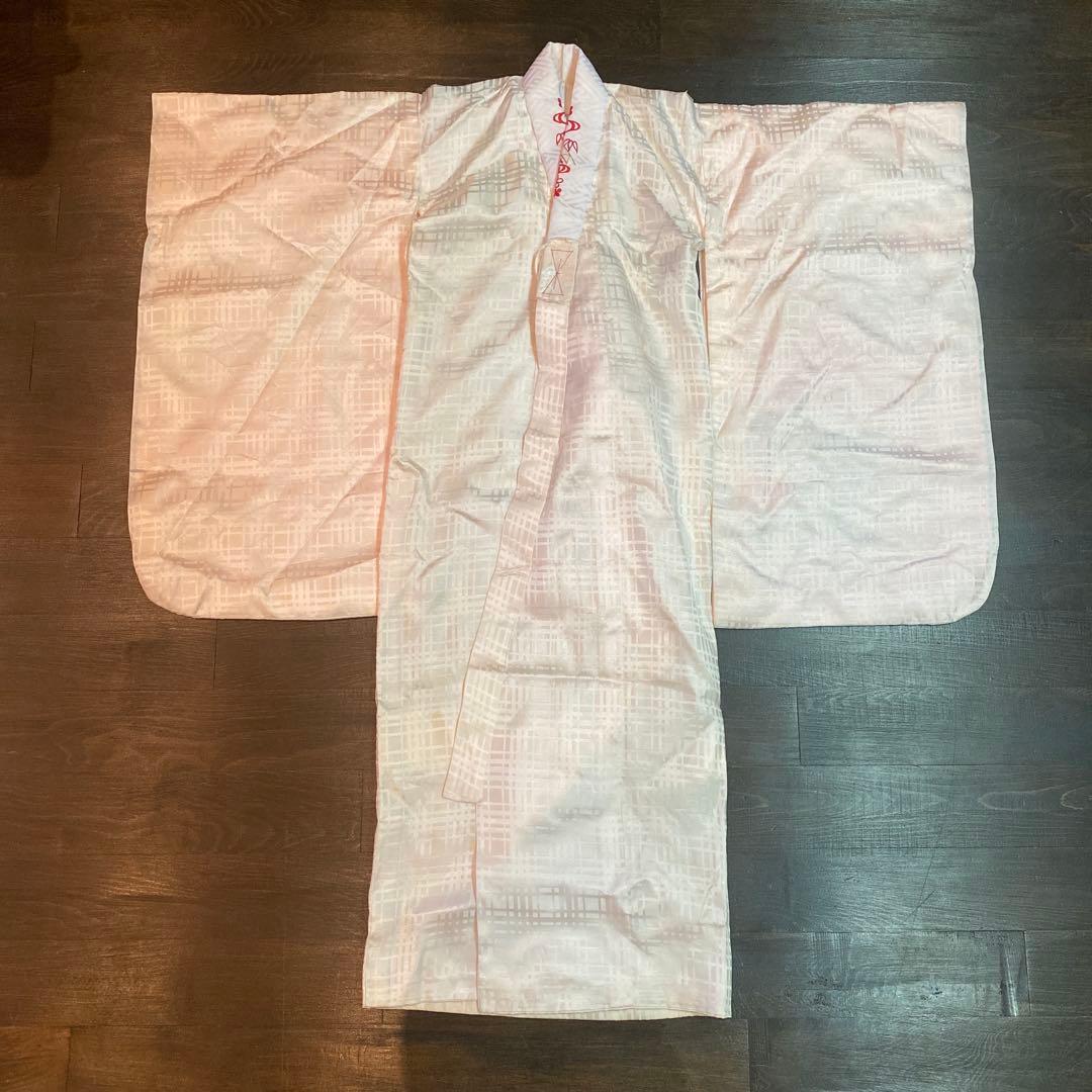 アンティーク 大正ロマン 七五三 七歳 着物 作り帯 小物一式 フルセット 蝶々