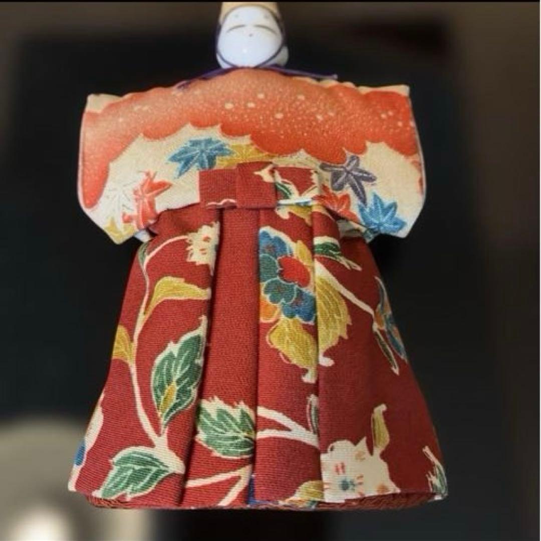 お値下げ‼️美品！「古布調極上立雛」　龍虎堂　龍虎作