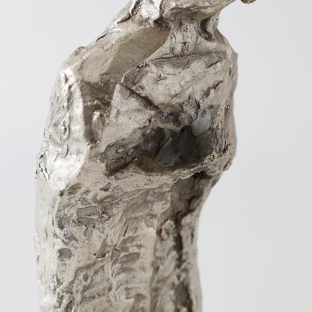 板橋一歩作 白銅 ブロンズ 祈り 祈る女性像 人物像 共箱 井波伝統工芸