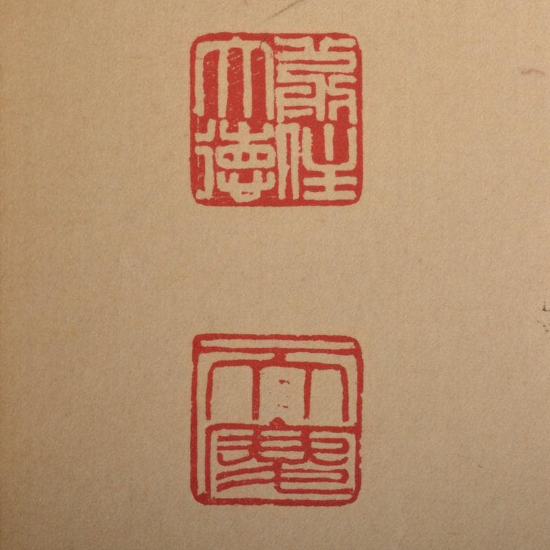 掛軸　前大徳　一行書　「鶴宿千年松」　共箱　C　6052A