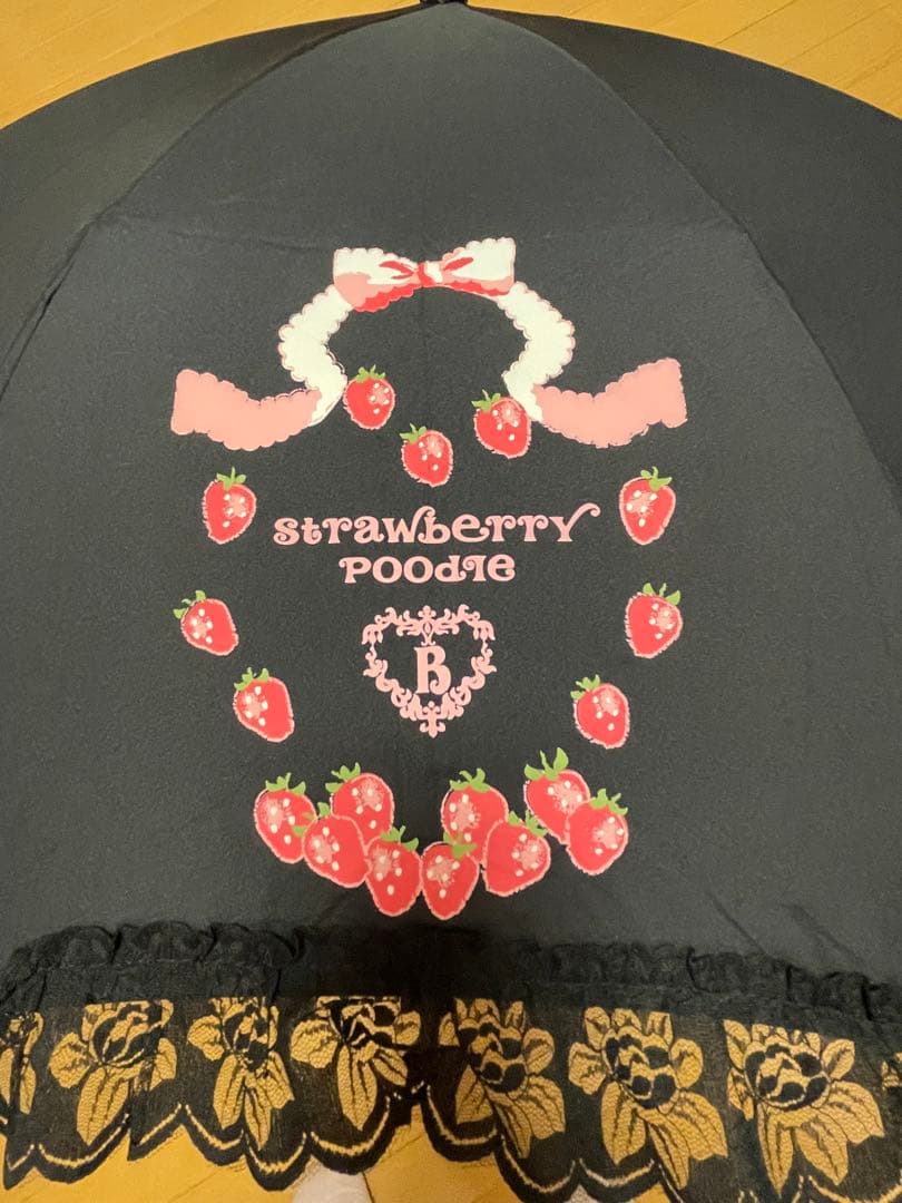 希少✴︎ ベイビーザスターズシャインブライト　折りたたみ　傘　黒