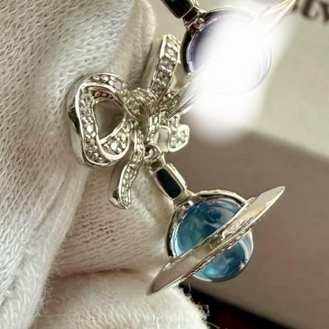 希少片耳/925/正規品VivienneWestwood リボンオーブピアス